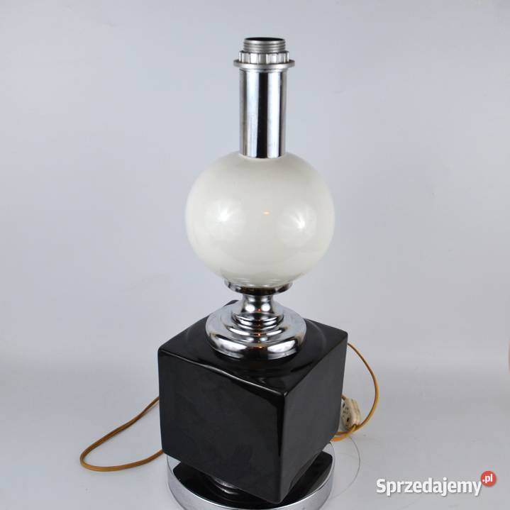 Lampa stołowa ceramika chrom Maison Barbie Bronisze sprzedam