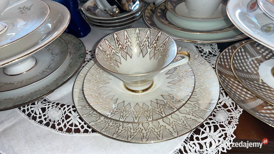 Filiżanka z talerzykiem deserowym Różne pomorskie Gdańsk sprzedam