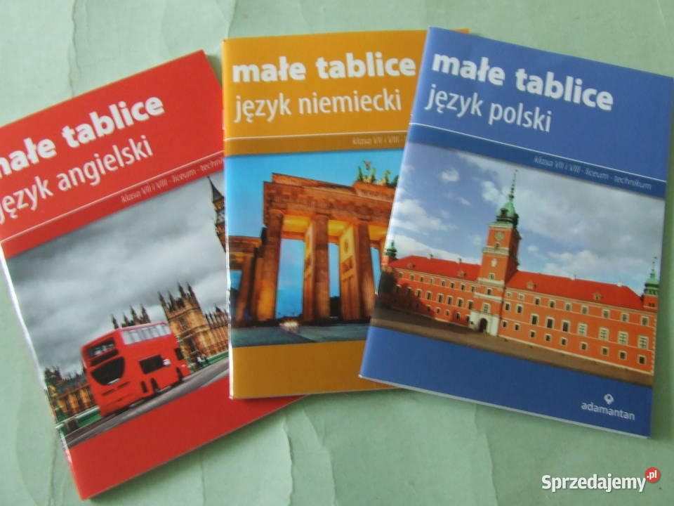 Małe tablice język polski + niemiecki + angielski