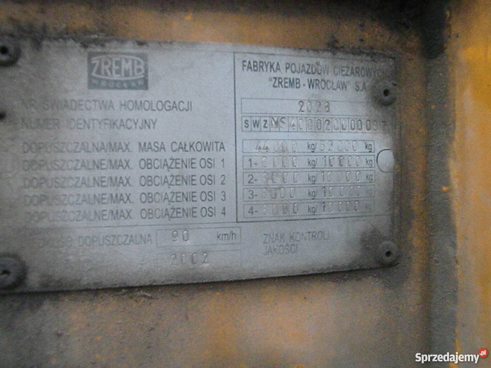 Naczepa Zremb Wrocław sprzedam