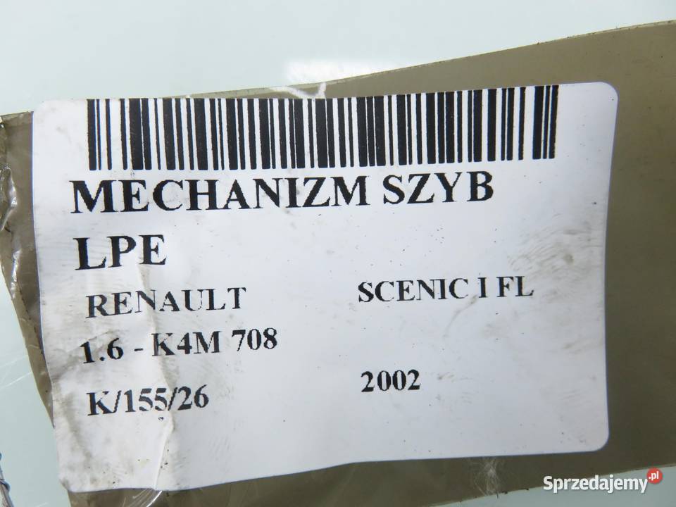 PODNOŚNIK SZYBY LEWY PRZEDNI RENAULT SCENIC I FL