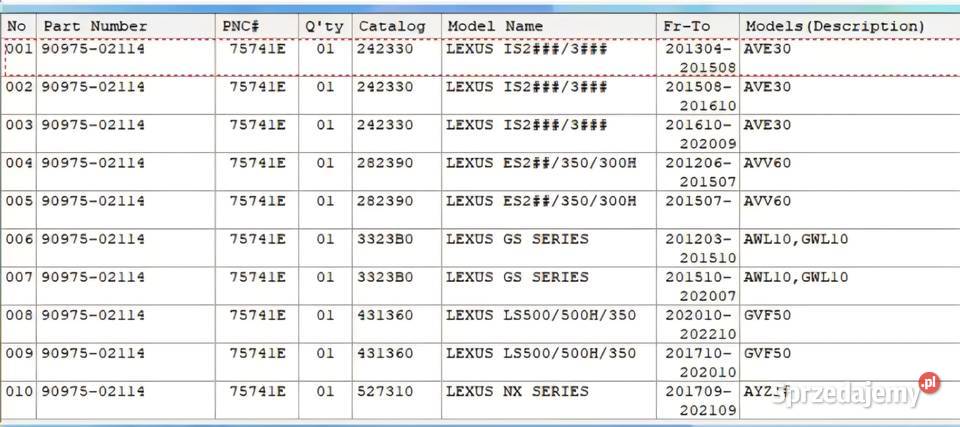 Emblemat logo znaczek klapy bagażnika Lexus GS Mielęcin