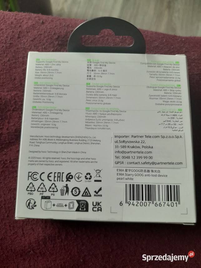 Odbiornik GPS Hoco E98A sprzedam