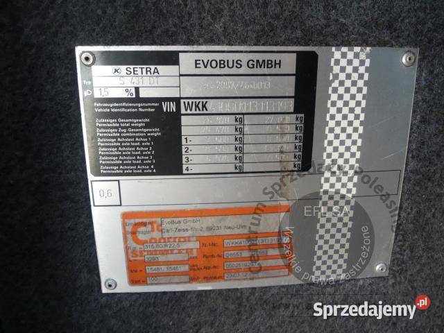 Autobus SETRA S 431 DT 2012r Magnice