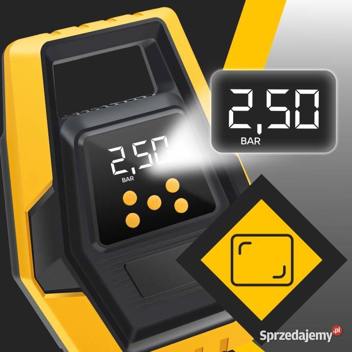 KOMPRESOR SAMOCHODOWY SPRĘŻARKA DO KÓŁ 12V LCD Szczecin