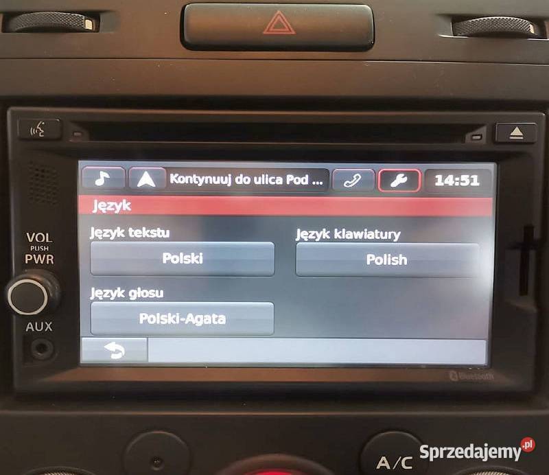 Suzuki Vitara Swift SX4 polskie menu język Mapa Akcesoria Łódź