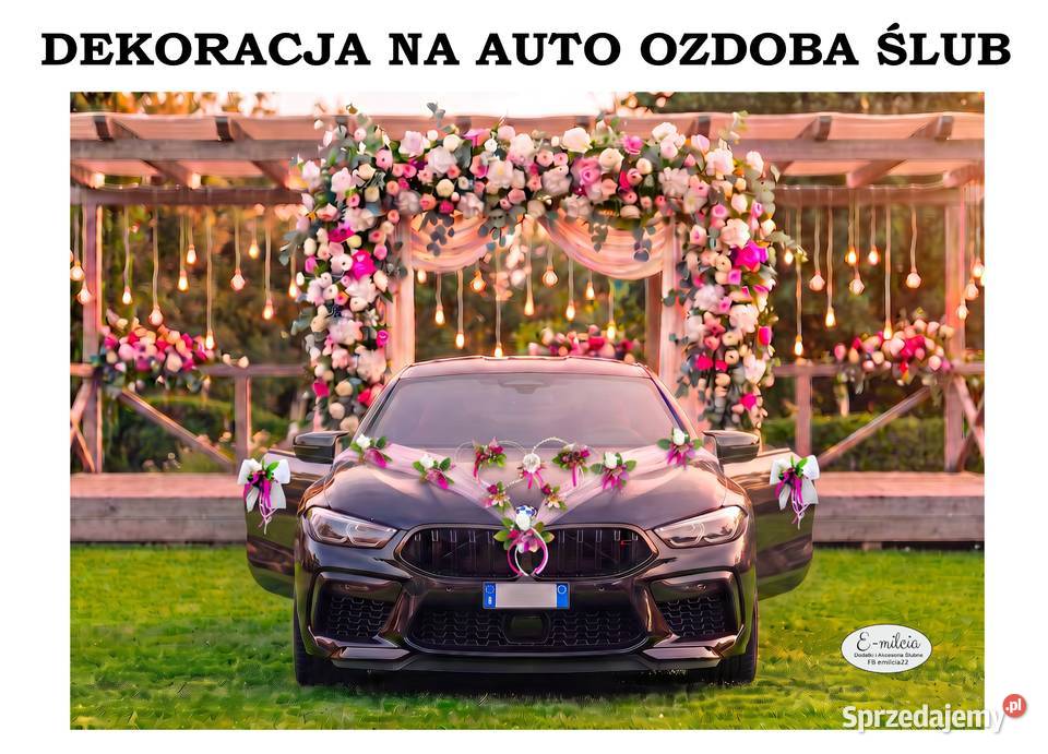 Dekoracje na Auto wykonane na zamówienie ŚLUB Zielona Góra