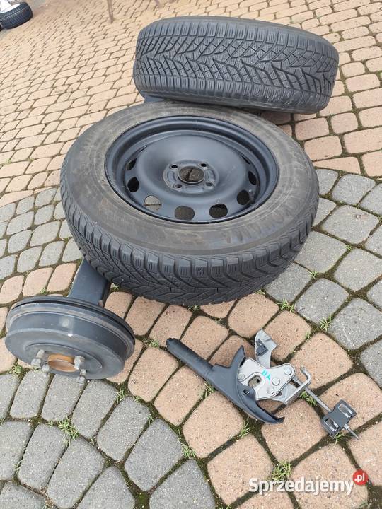 Oś z kołami hamowana z hamulcem Części i osprzęt rolniczy