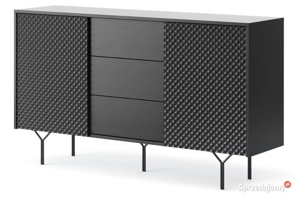 Nowoczesna komoda RAVEN 144 FRONT 3D Bytom