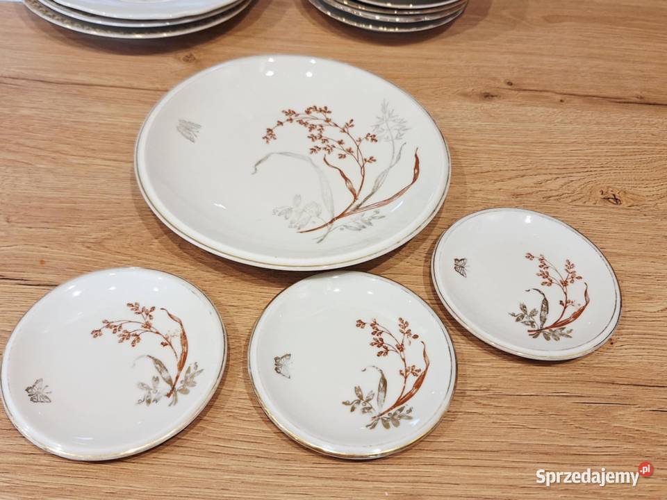 Zestaw porcelana talerzykow do deseru Braniewo