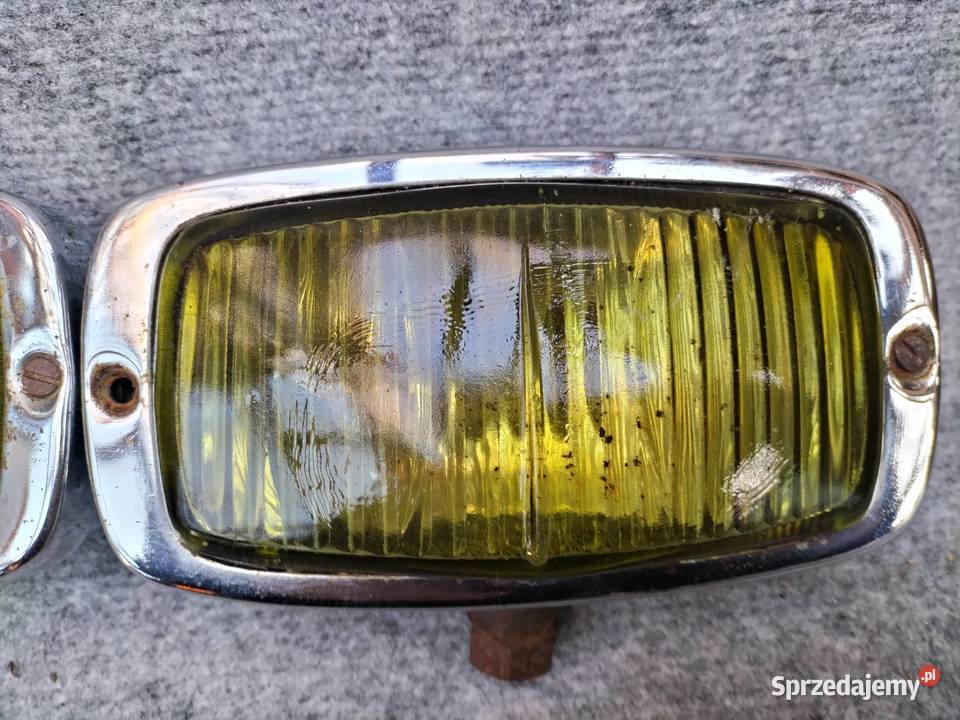 Stare żółte halogeny chrom JKlein Kraków wielkopolskie Leszno