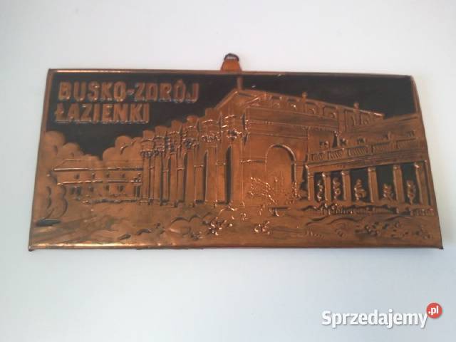 Obrazek Lata 60 Miedzioryt Busko Zdrój Łazienki Lublin sprzedam