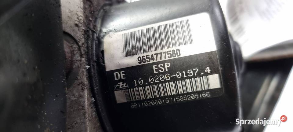 POMPA ABS HAMULCOWA PEUGEOT 1007 9654777580 Lipno