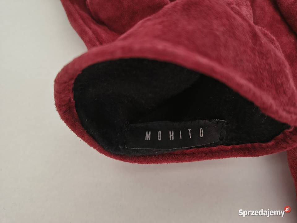 Mohito rękawiczki damskie czerwone rS Zamość