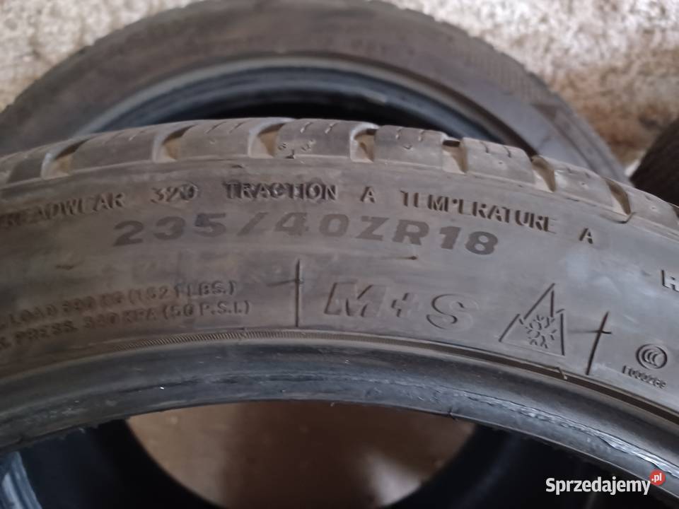 Opony całoroczne 23540 R18 stan Czarne