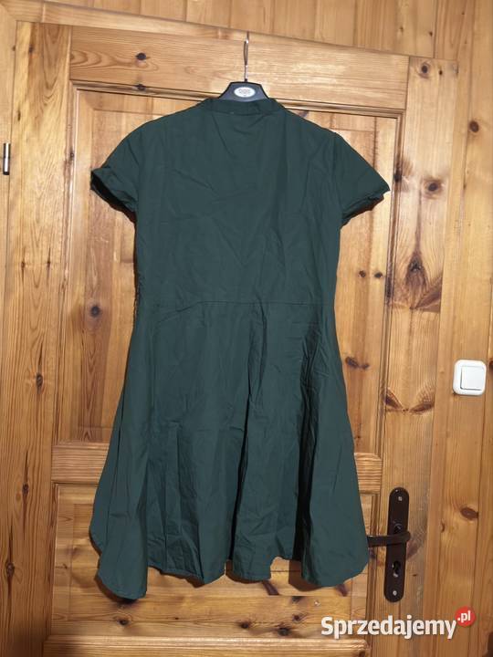 Zielona sukienka Esprit rozmiar 36 zapinana na bez rękawa Przykona