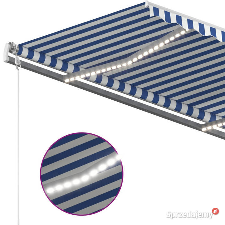 Ręcznie zwijana markiza z LED 4x3 m sprzedam