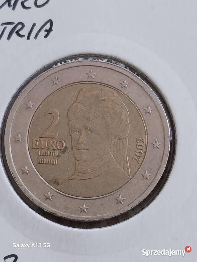 2 Euro Austria 2002 r Pierwszy rocznik Numizmatyka Konin