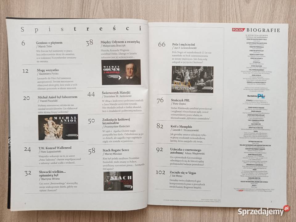 Focus Biografie Wielcy Twórcy 22021 małopolskie Kraków