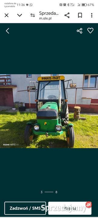 Far mot 250 d Napęd 2x4 lubelskie Krzczonów-Folwark sprzedam