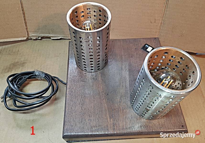 Lampa lampy na stolik 2x E14 projekt kreatywny Pozostałe Ostrów Wielkopolski