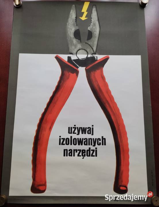 Plakaty z czasów PRL BHP i nie Białystok