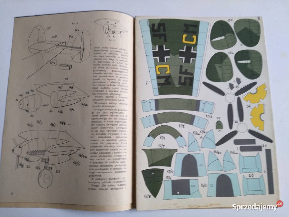 Mały Modelarz 71991 ciężki samolot myśliwski Me Dąbrowa Górnicza