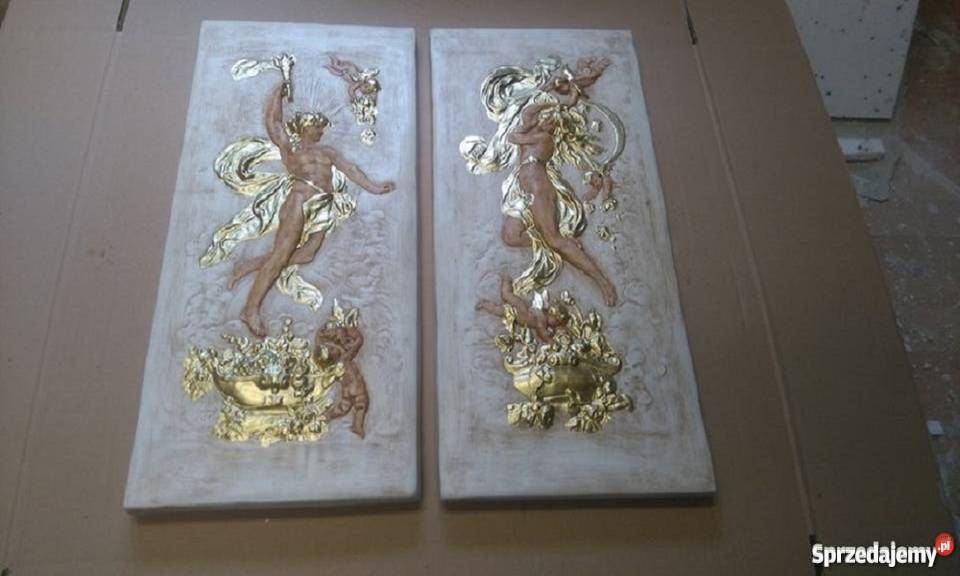 Herb Godło Polski Orzeł Płaskorzeźba Sztukateria Zielona Góra