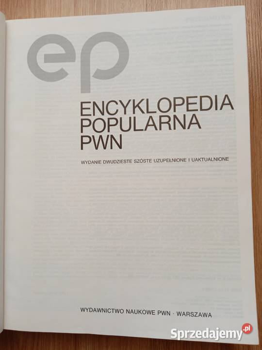 Encyklopedia Popularna PWN Praca zbiorowa Poznań