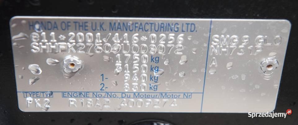 HONDA CIVIC 18iVTEC 20082009 1WŁ TEMPOMAT 39000 39000km