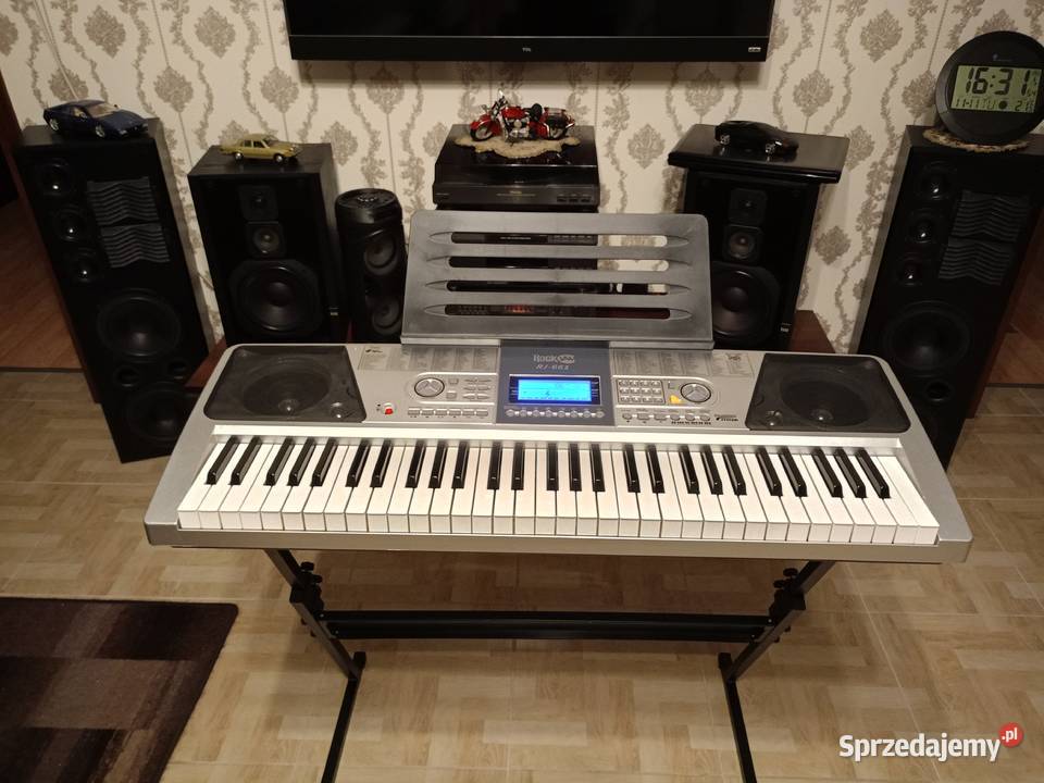 Keyboard RockJam w komplecie stojak statyw i