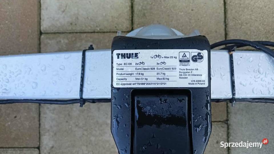 Bagażnik na hak Thule EC 929 G6 3 rowery 13 pin śląskie