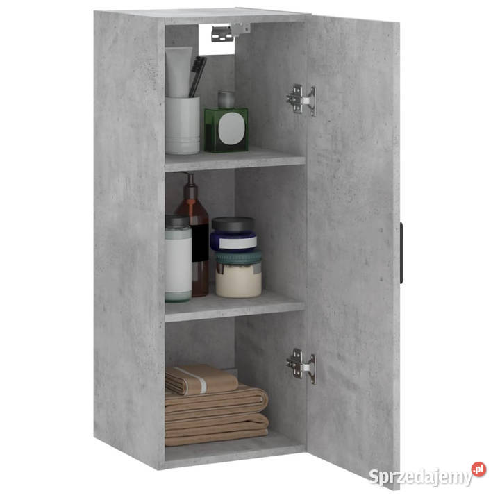 Szafka wisząca szarość betonu 345x34x90 WM828864 mazowieckie Warszawa