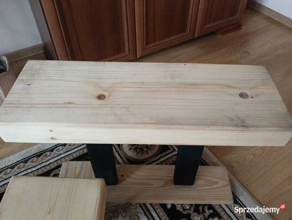 Kwietnikstojak w loftowym stylu drewniany kątowy Kielce