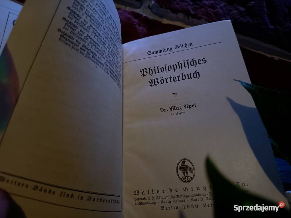 Stary Słownik Filozoficzny Philosophisches Bydgoszcz