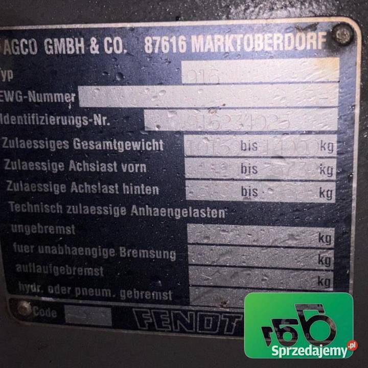 Fendt 916 Favorit PartsCzęści Wilkowo sprzedam