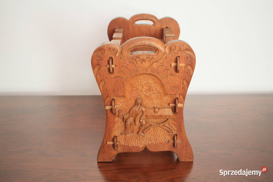 Drewniany stojak na wino ładne wykonanie śląskie Pszczyna sprzedam