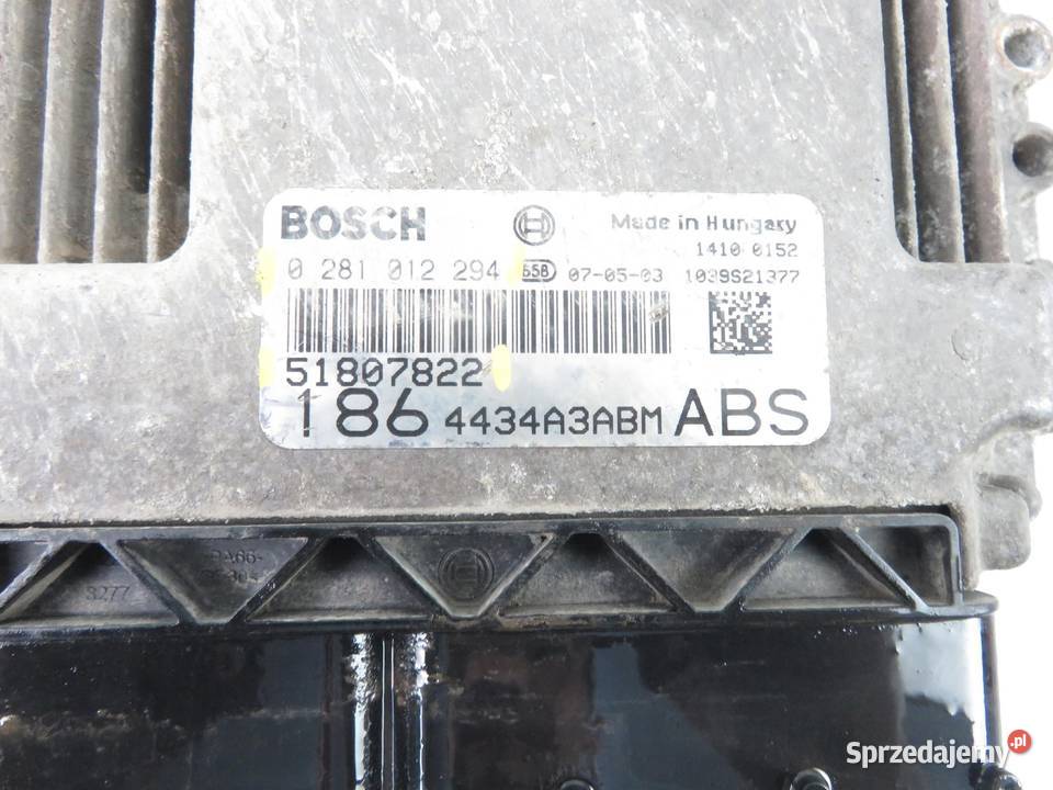 STEROWNIK FIAT MULTIPLA 19 JTD 51807822