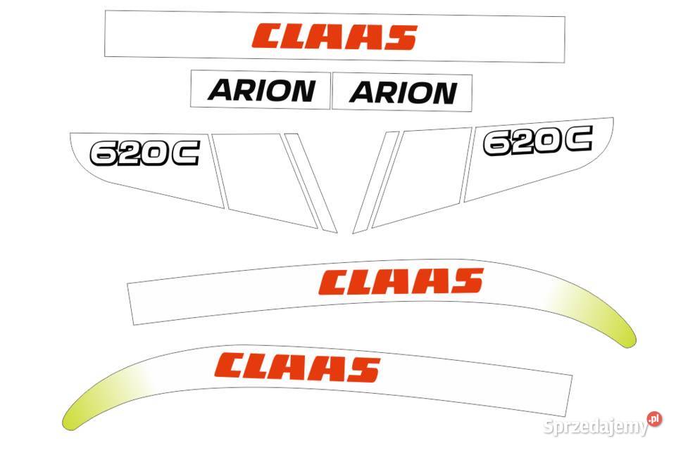 Naklejki claas arion 620 c zamienniki plus