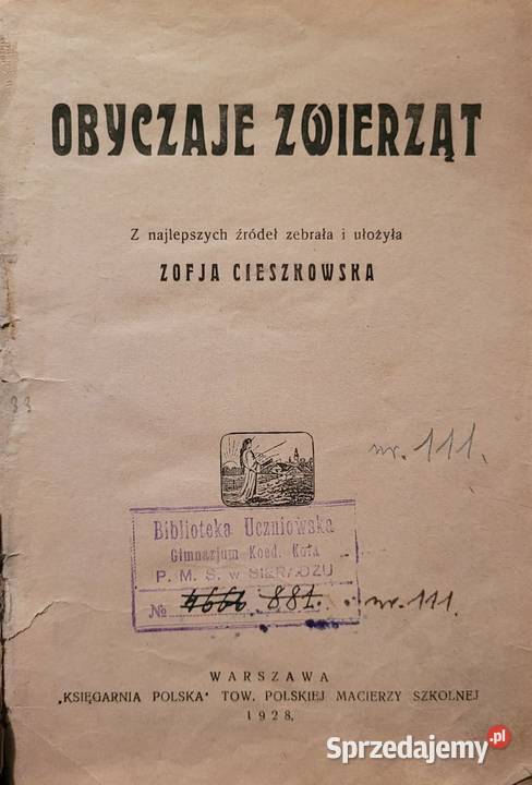 Obyczaje zwierząt Zofia Cieszkowska dolnośląskie Wrocław