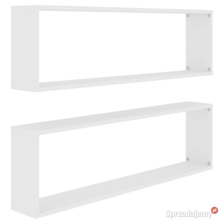 Półki ścienne kostki 2 białe 100x15x30 WM807079 Warszawa