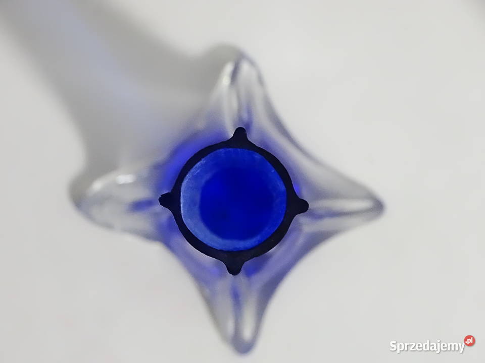 Wazon dekoracyjny szkło artystyczne lubelskie Biłgoraj