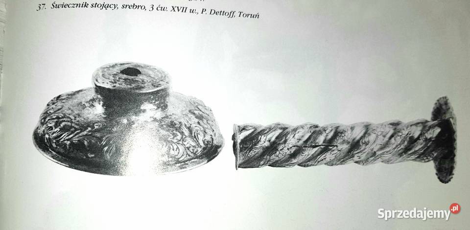Platerowany świecznik zaczerpnięty wzór XVIIw pomorskie Gdynia