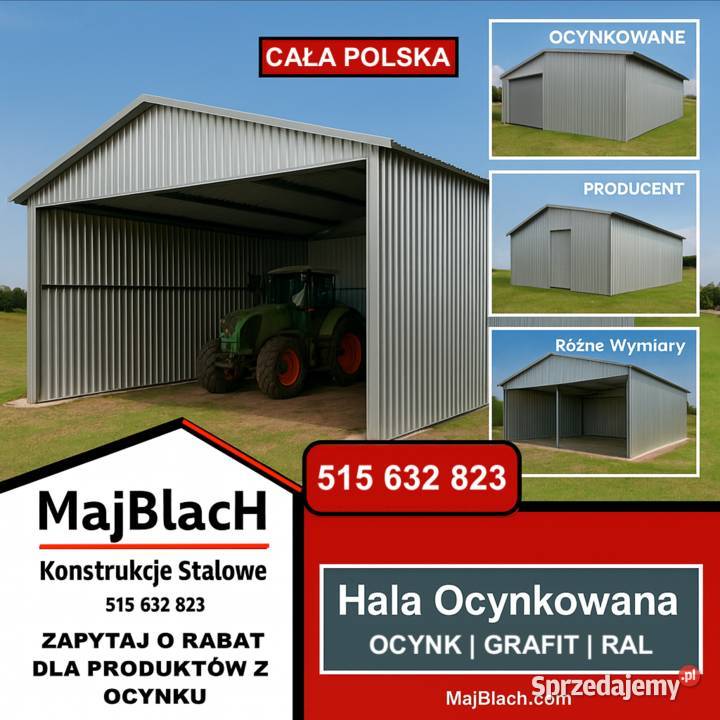 A70Wysoki Garaż Blaszany Grafitowy Wiata Garaże Suwałki