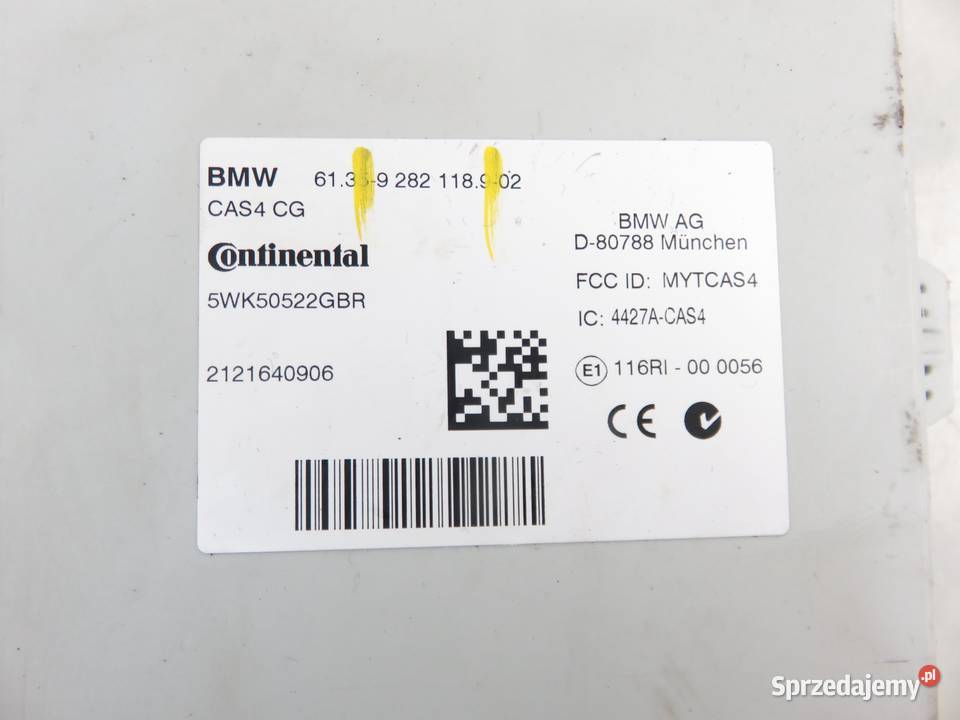 MODUŁ CAS BMW X3 F25 9282118