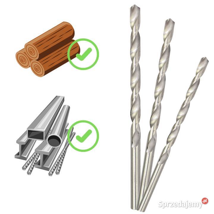Wiertło do Drewna i Metalu 32 x 100mm Wiertła małopolskie Gdów