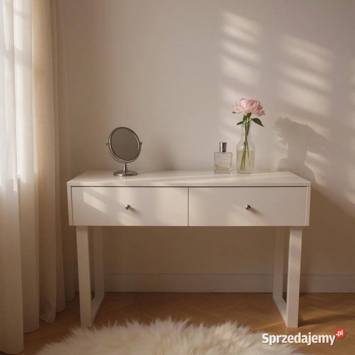 Toaletka lustrzana biala lacobel glamour wielkopolskie Kępno sprzedam