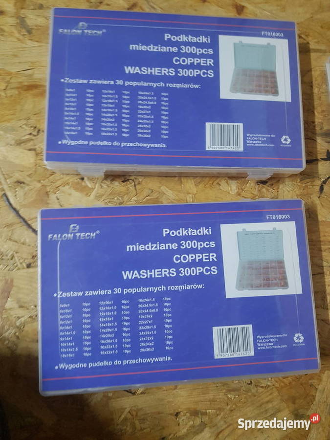 PODKŁADKI MIEDZIANE USZCZELKI ZESTAW 300 Elektryczne sprzedam