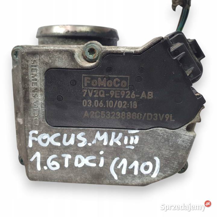 PRZEPUSTNICA Ford Focus C 16 TDCI A2C53238880 Silniki i osprzęt Chełm