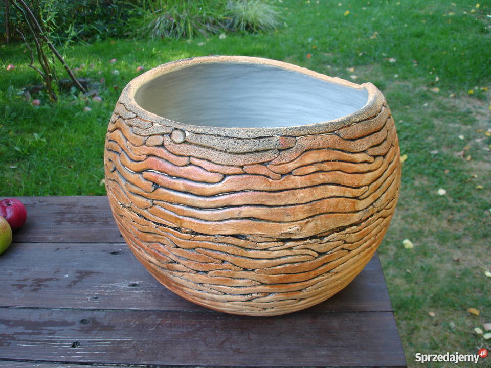 Ceramiczna donicakula ogrodowa 40 mrozoodporna Jelenia Góra